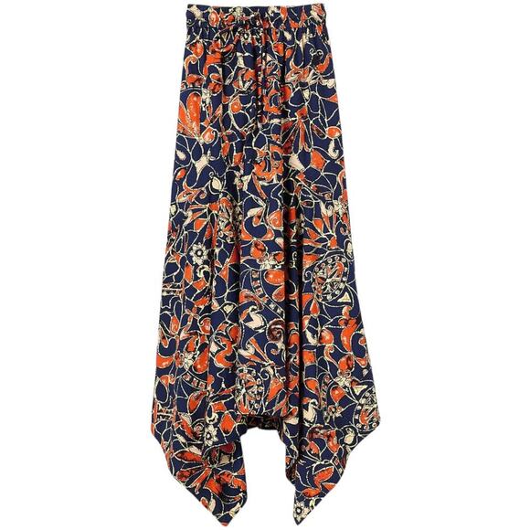 A.L.C. NWT Blanca Midi Skirt Poplin Elastic Waist Handkerchief Hem Size 10 - Picture 3 of 11